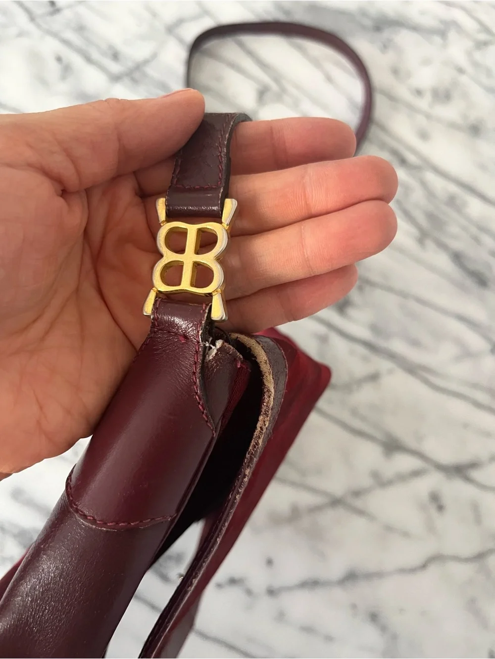 Balenciaga vintage burgundy